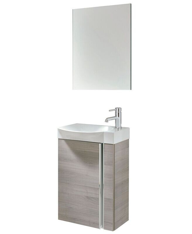 SONAS Prague 45cm Sandy Grey  Wall Hung Vanity Pack with Mirror