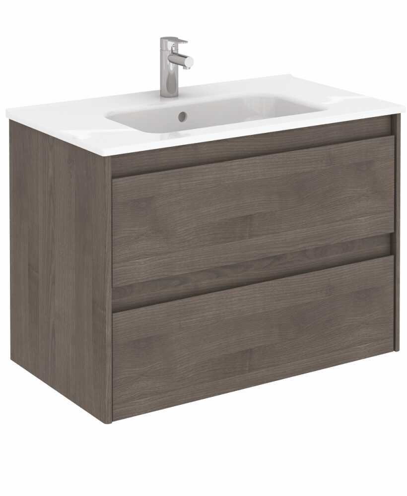 SONAS Dijon 80cm Samara Ash Wall Hung Vanity Unit