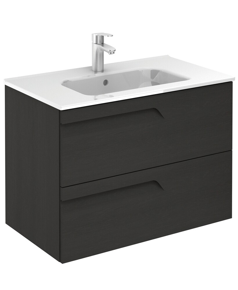 SONAS Brava 80cm Nature Grey Wall Hung Vanity Unit