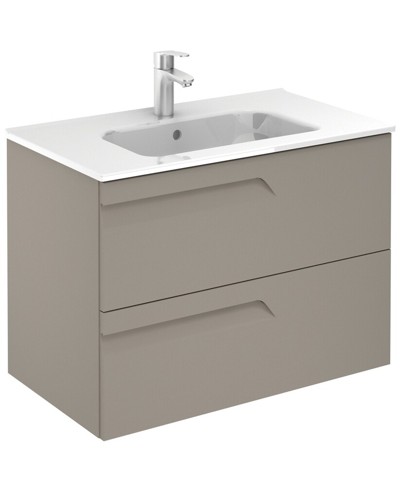 SONAS Brava 80cm Smokey Matt Wall Hung Vanity Unit