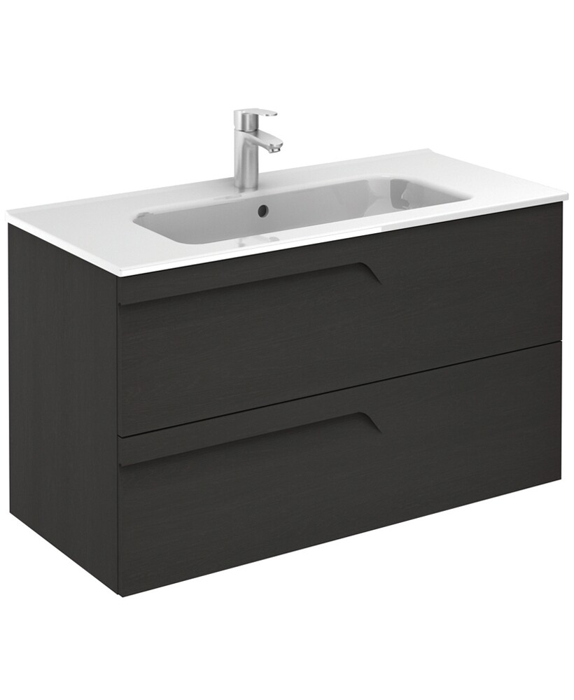 SONAS Brava Nature Grey 100cm Wall Hung Vanity Unit