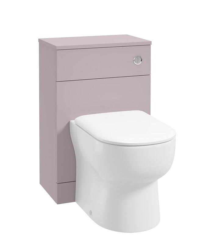 SONAS SCANDINAVIAN Matt Cashmere Pink Back To Wall WC Unit SONAS SCANDINAVIAN Matt Cashmere Pink Back To Wall WC Unit