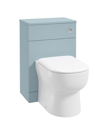 SONAS SCANDINAVIAN Matt Morning Sky Blue Back To Wall WC Unit