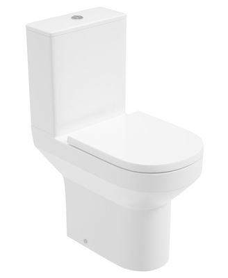 SONAS BASE Rimless Kit Open Back WC Comfort Height &amp; Soft Close Seat