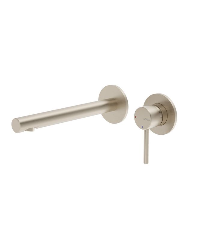 SONAS HAKK Wall Mounted Basin Mixer Brushed Nickel SONAS HAKK Wall Mounted Basin Mixer Brushed Nickel