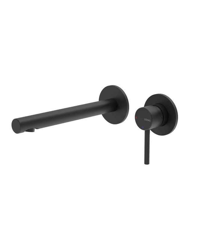 SONAS HAKK Wall Mounted Basin Mixer Matt Black SONAS HAKK Wall Mounted Basin Mixer Matt Black