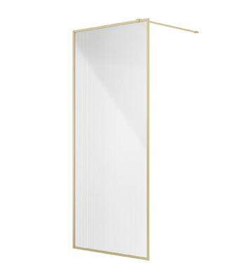 SONAS MIRAGE 1000mm Brushed Gold Frame with Fluted Glass