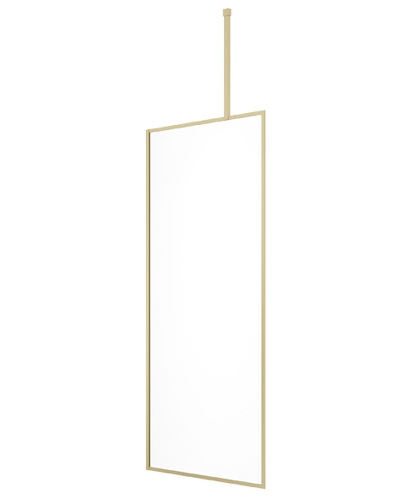 SONAS MIRAGE 1200mm Brushed Gold Frame with Clear Glass