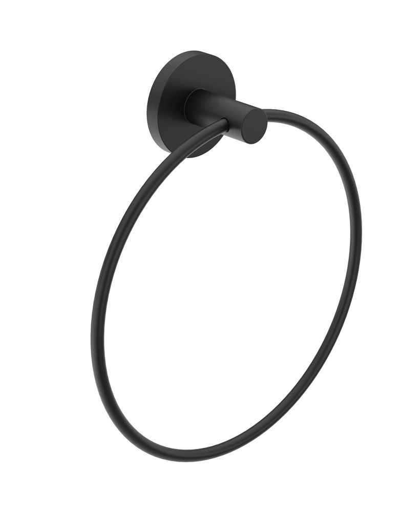 SONAS HAKK Towel Ring Matt Black