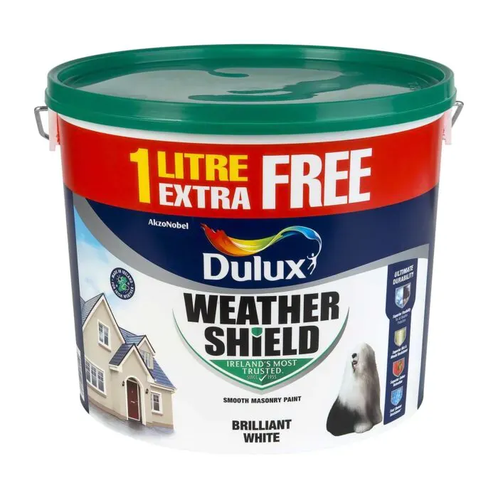 Dulux Weathershield Brilliant White 11L