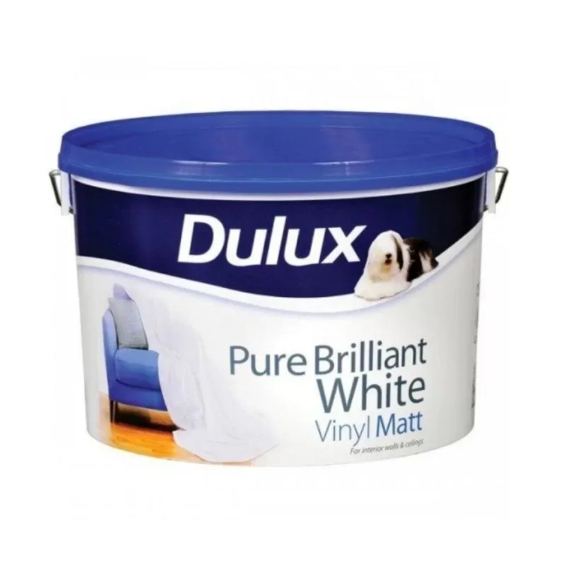 Dulux Vinyl Matt Pure Brilliant White 10L