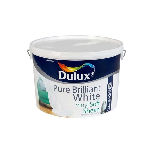 Dulux Vinyl Soft Sheen Pure Brilliant White 10L