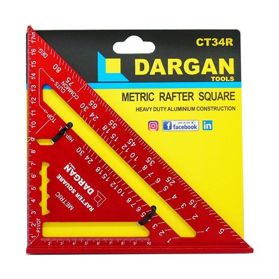 Dargan 7" Metric Rafter Square