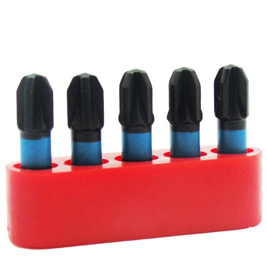 5 pce Pozi No.3 Torsion Bits