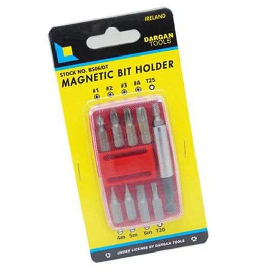 9 pce Rectangular Screwdriver Bit Set &amp; Holder Box