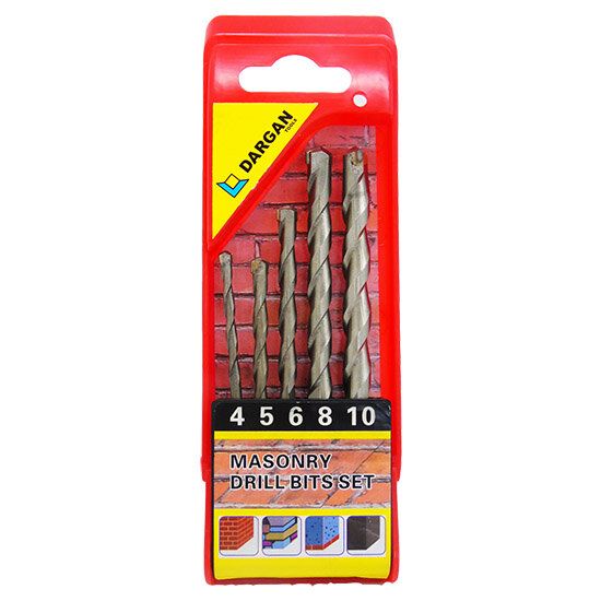 5pce Dargan Masonry Drill Bit