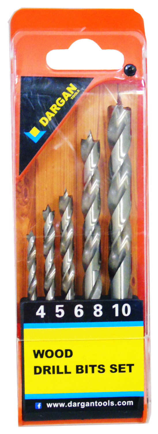 Wood Drill Bit Set 5pce