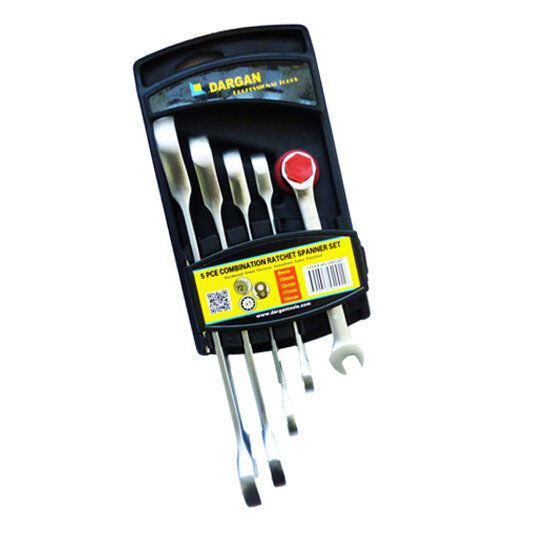 5 pce Dargan Gear Wrench Set Box Qty 6