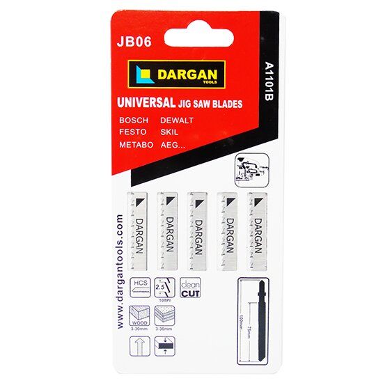 Dargan Jigsaw Blade - Down Cut (Pack Qty 5)