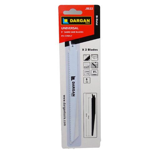 2 Pce Bi-Metal/Wood 9" Sabresaw Blades