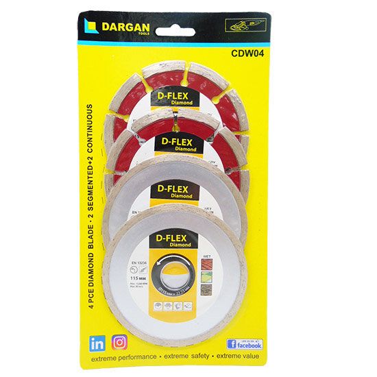 4 pce Diamond Disc Set Box Qty 10