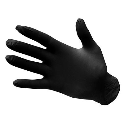 A925 - Powder Free Nitrile Disposable Glove (Pk100) Black