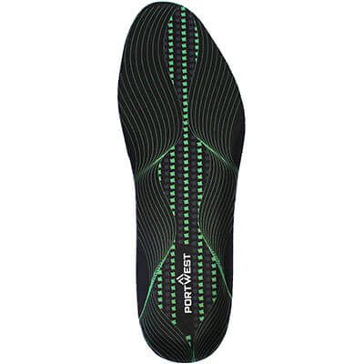 FC82 - Gel Cushion &amp; Arch Support Insole Black/Green