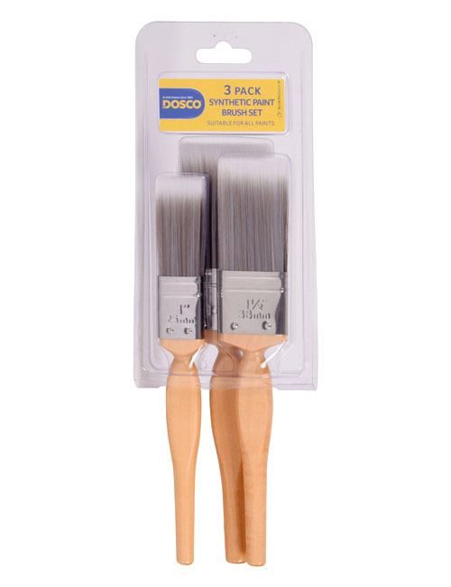 Pack Synthetic Paint Brush Set