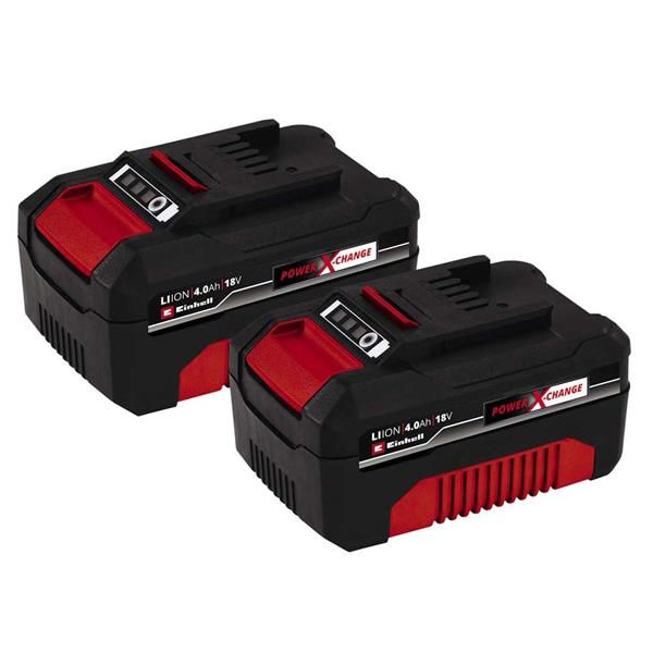 Einhell Power X-Change 18V 4Ah Rechargeable Battery Twin Pack