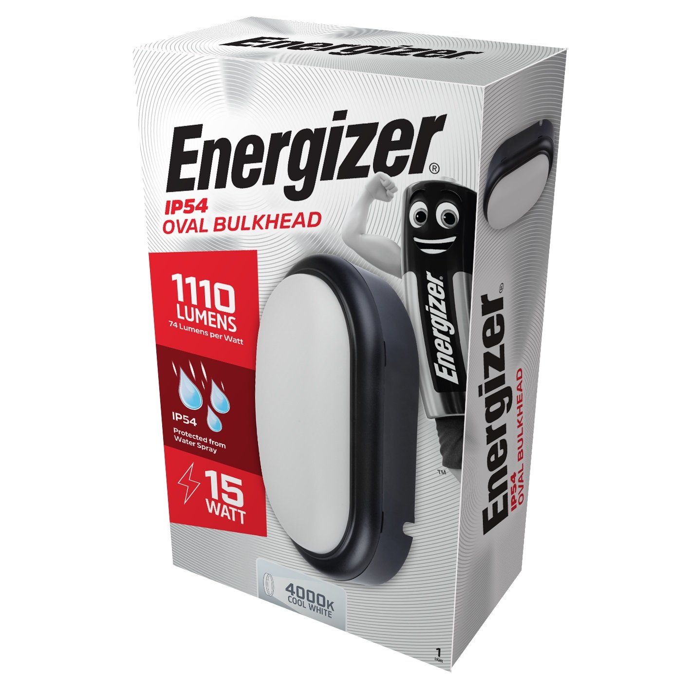 ENERGIZER 15W LED OVAL BULKHEAD 1105 LUMENS