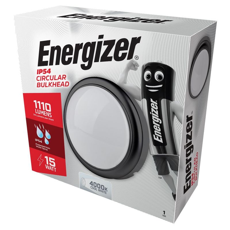 ENERGIZER 15W LED ROUND BULKHEAD 1105 LUMENS