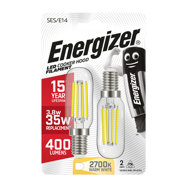 ENERGIZER 2W (20W) E14 LED PYGMY FILAMENT LAMP WARM WHITE
