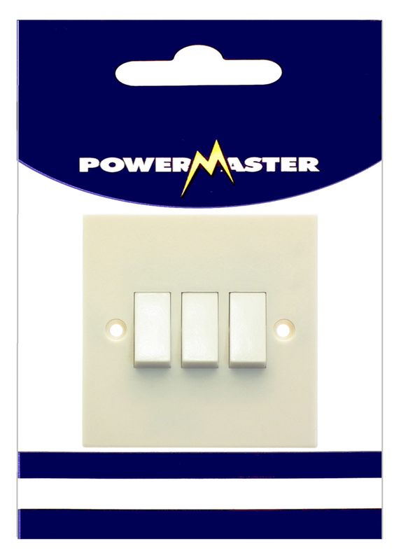POWERMASTER 3 GANG 2 WAY 6 AMP SWITCH