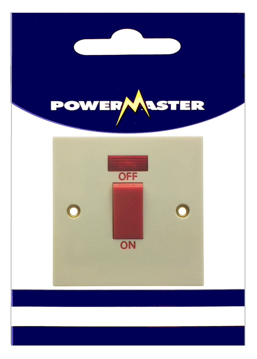 POWERMASTER 1 GANG 45 AMP COOKER SWITCH WITH NEON