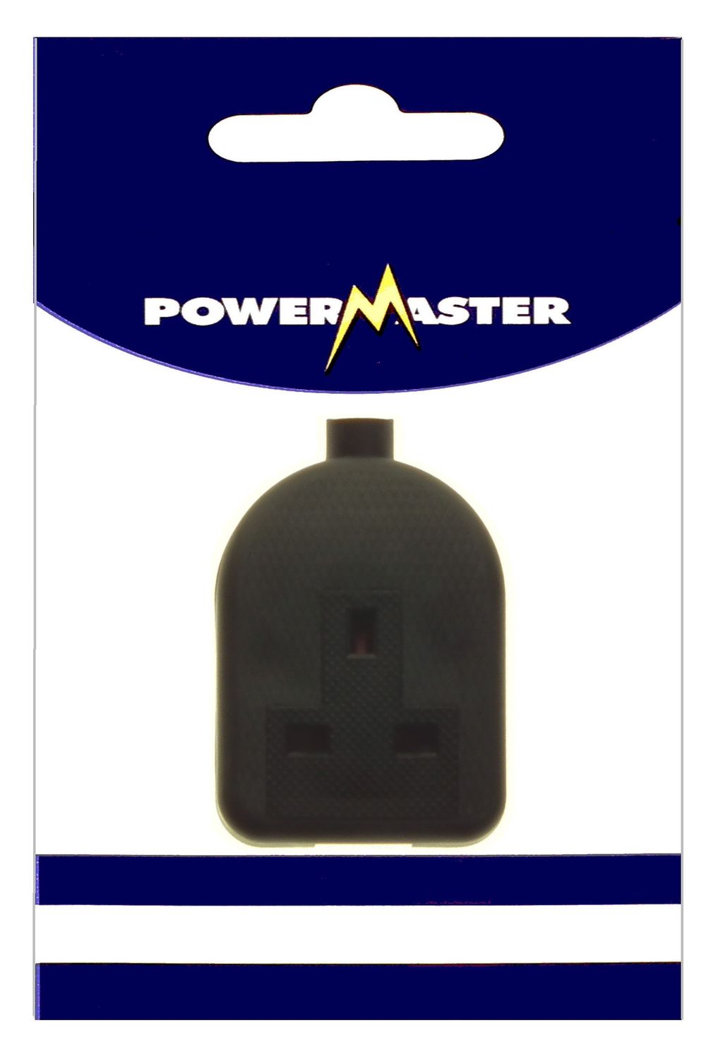 POWERMASTER 1 GANG BLACK RUBBERISED TRAILING SOCKET