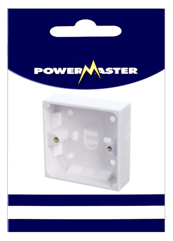 POWERMASTER 1 GANG 25MM SURFACE PATTRESS BOX