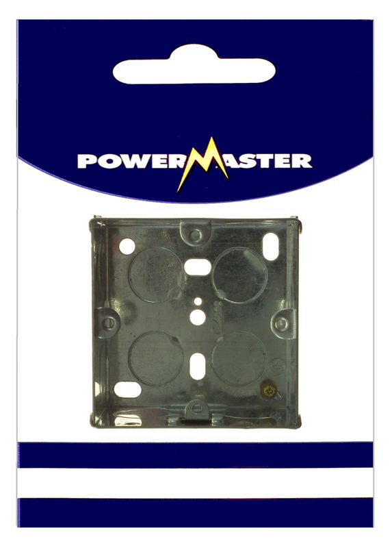 POWERMASTER 1 GANG 35 MM FLUSH METAL BOX