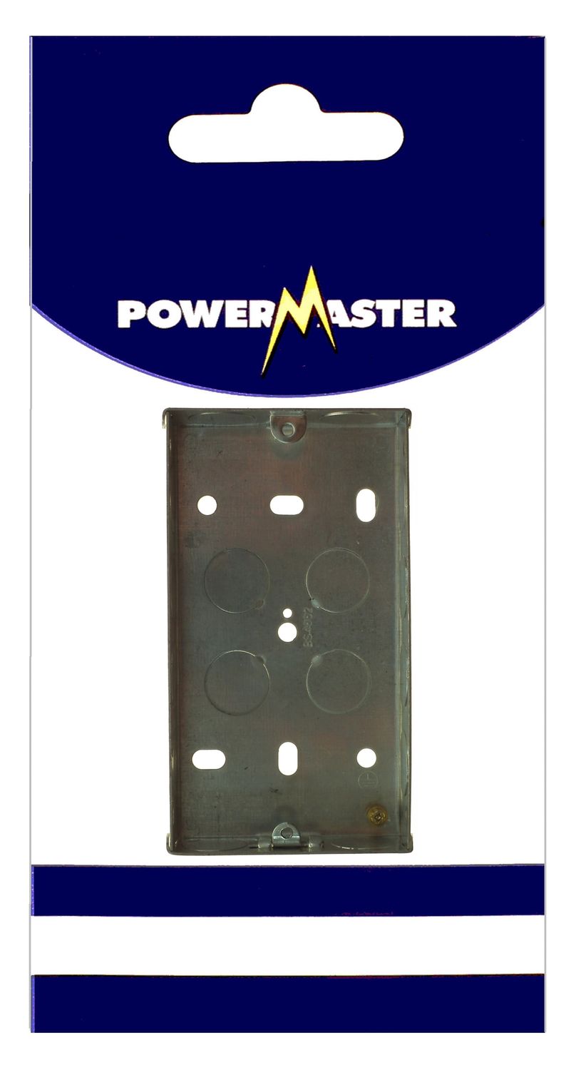 POWERMASTER 2 GANG 35 MM FLUSH METAL BOX