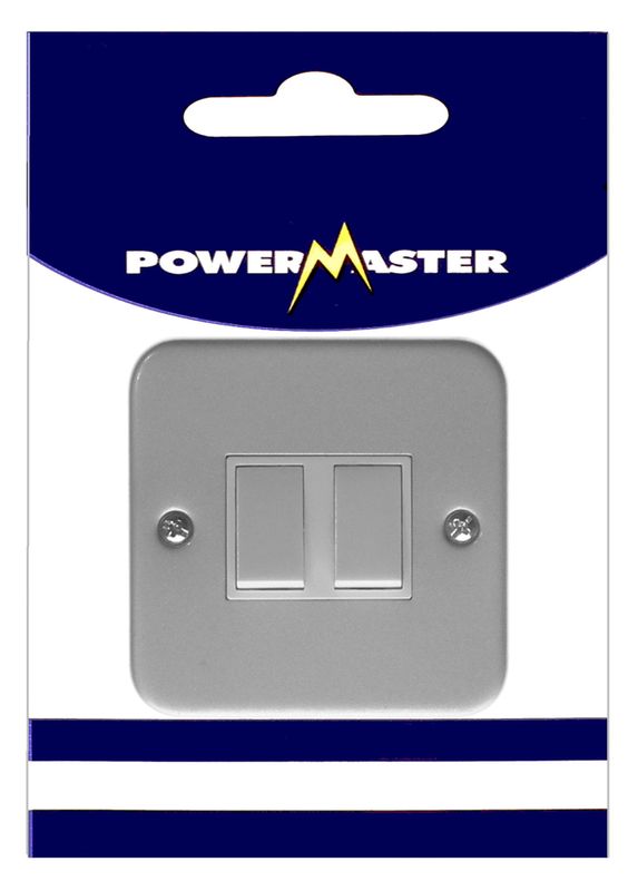 POWERMASTER 2 GANG 2 WAY 10 AMP METALCLAD SWITCH