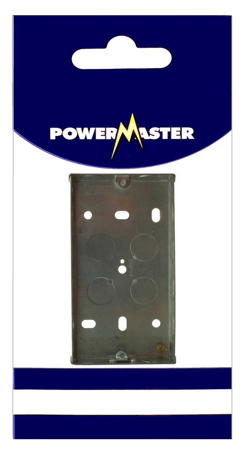 POWERMASTER 2 GANG 47 MM FLUSH METAL BOX