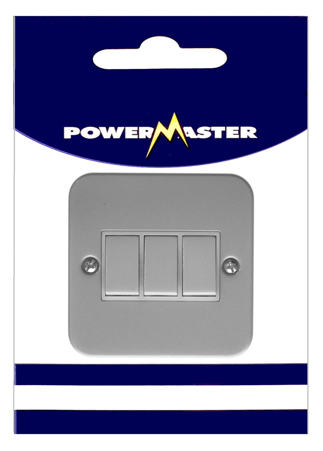 POWERMASTER 3 GANG 2 WAY 10 AMP METALCLAD SWITCH