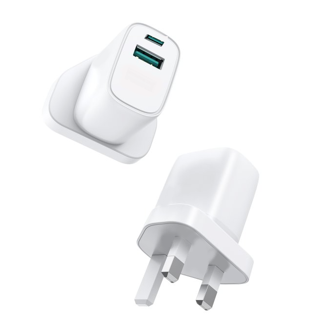 POWERMASTER USB PLUG TOP WITH 2 USB CHARGERS (1 TYPE A &amp; 1 TYPE C)