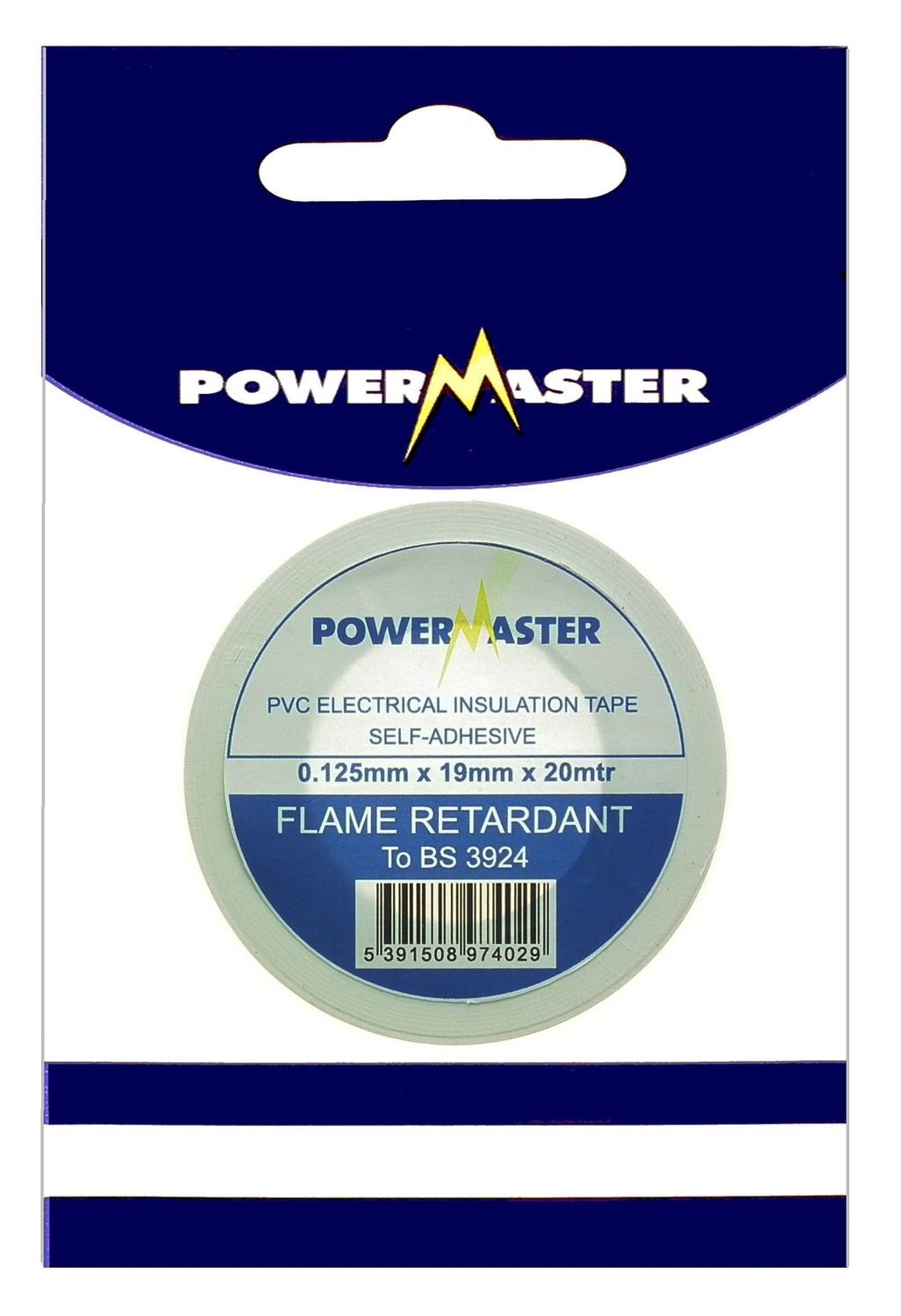 POWERMASTER 20 MTR 19MM PVC INSULATING TAPE EARTH