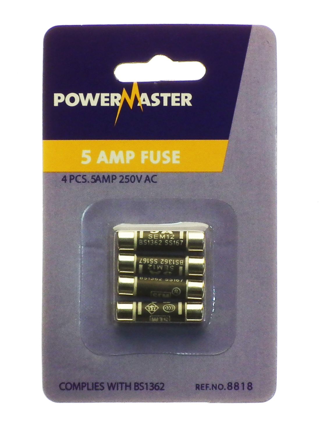 POWERMASTER 4 PCE 5 AMP PLUGTOP FUSE