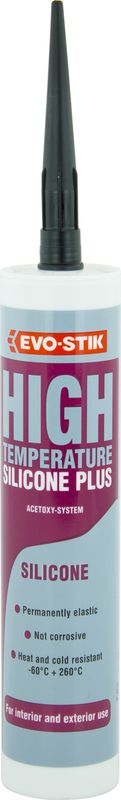 EVO-STIK HIGH TEMP SIL BLACK 310ML