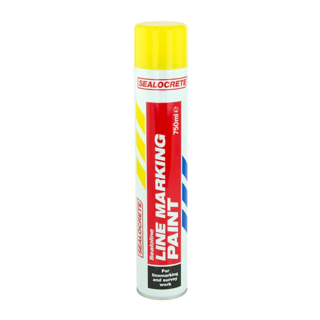 SEALOCRETE LINE MARKING PAINT YELLOW 750ML