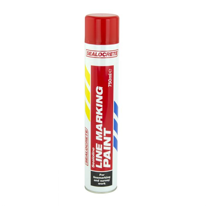 SEALOCRETE LINE MARKING PAINT RED 750ML