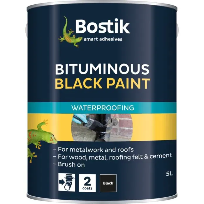BOSTIK WATERPROOF BLACK PAINT 5LTR
