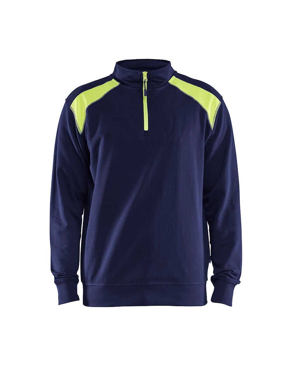 Half-zip 2-tone sweatshirt
