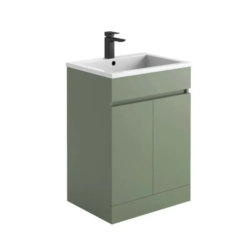 Empire 600 Basin Cabinet Green &amp; Lili Basin (Tap Not Included)